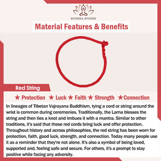 Buddha Gift Peach Wood Peace Buckle Cinnabar Wealth String Bracelet Anklet