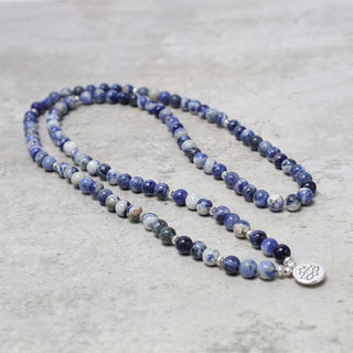 Buddha Gift Natural Blue Aventurine Lotus Peace Necklace Bracelet
