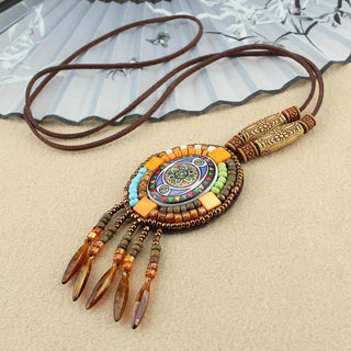 Buddha Gift Mandala Pattern Beads Creativity Necklace Pendant