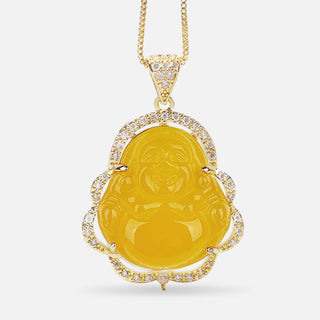 Buddha Gift Good Luck Laughing Buddha Necklace（测试）