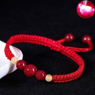 Buddha Gift Cinnabar Blessing Red String Bracelet For Kids