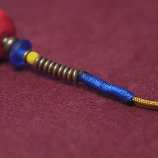 Buddha Gift 108 Mala Beads Bodhi Seed Dzi Bead Peace Tassel Bracelet