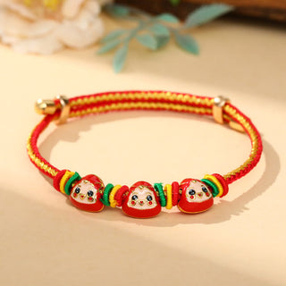 Buddha Gift Colorful Rope Zongzi Pattern Luck Handmade Child Adult Bracelet