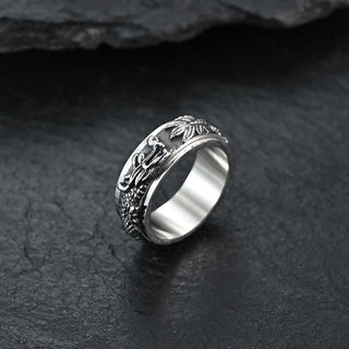Buddha Gift Dragon Titanium Steel Stimulation Rotatable Ring (Extra 30% Off | USE CODE: FS30)