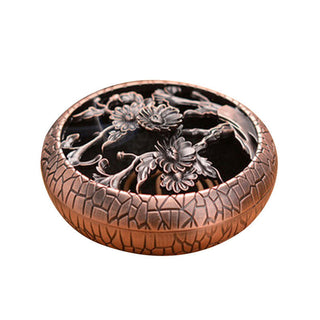 Buddha Gift Plum Flower Orchid Chrysanthemum Pattern Peace Incense Burner Decoration