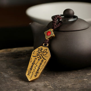Buddha Gift Feng Shui Bagua Yin Yang Balance Peace Keychain