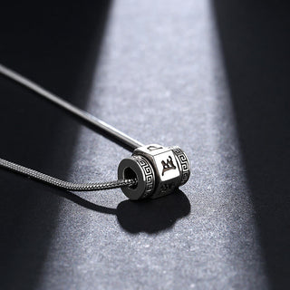 Buddha Gift Tibetan Om Mani Padme Hum Peace Necklace Rotatable Pendant