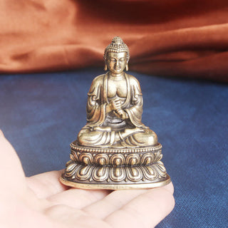 Buddha Gift Tathagata Buddha Serenity Copper Statue Decoration