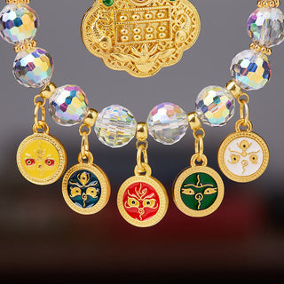 Buddha Gift Lucky Koi Fish Five God Of Wealth Prosperity Hanging Decoration