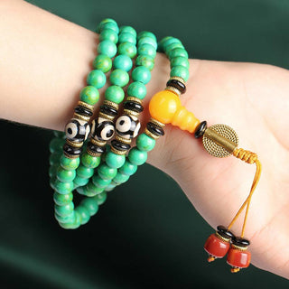 Buddha Gift Tibetan Turquoise Mala Balance Necklace Bracelet