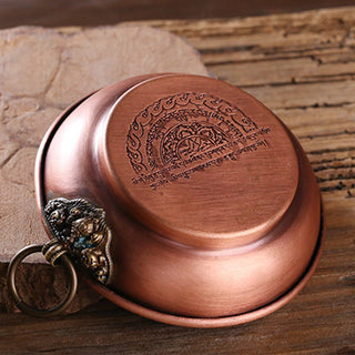 Buddha Gift Small Copper Prayer Altar Portable Burning Holder Incense Sage Smudging Rituals Use Items