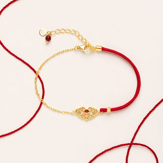 Buddha Gift Lock of Good Wishes Luck Strength Chain Bracelet