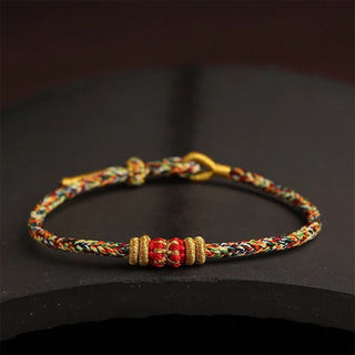 Buddha Gift Handmade Colorful Rope King Kong Knot Braided Luck Bracelet