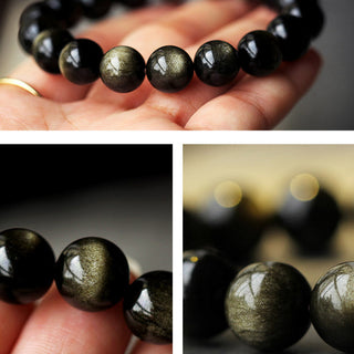 Buddha Gift Chinese Zodiac Natal Buddha Obsidian Purification Bracelet