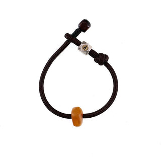 Buddha Gift 925 Sterling Silver Chinese Zodiac Natal Buddha Natural Amber Clear Anxiety Bracelet