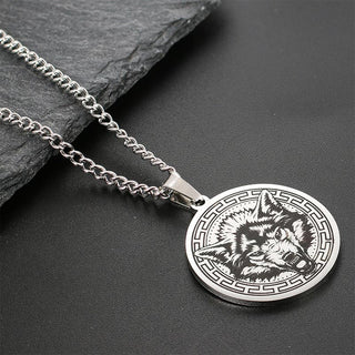 Buddha Gift Animal Titanium Steel Chain Necklace Protection Pendant