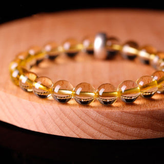 Buddha Gift 925 Sterling Silver Chinese Zodiac Natal Buddha Citrine Protection Bracelet