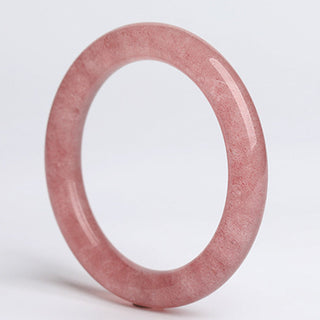Buddha Gift Natural Strawberry Quartz Love Healing Bracelet Bangle