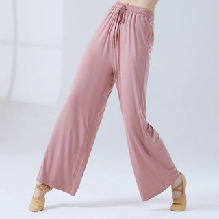 Buddha Gift Loose Modal Drawstring Wide Leg Pants For Yoga Dance