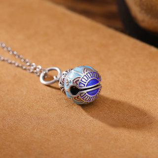 Buddha Gift 999 Sterling Silver Om Mani Padme Hum Engraved Gourd Design Wisdom Necklace Pendant