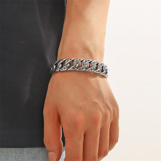 Buddha Gift Tibetan Om Mani Padme Hum Mantra Titanium Steel Peace Cuf Bangle Bracelet