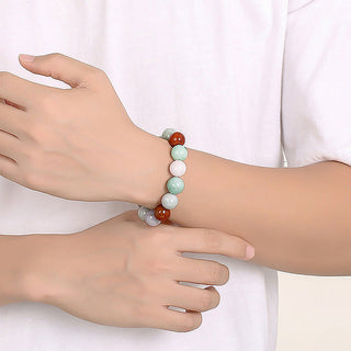 Buddha Gift Natural Jade Healing Protection Bracelet