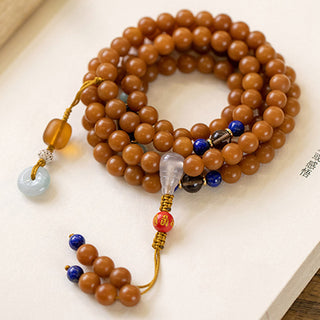 Buddha Gift 108 Beads Bodhi Seed Blessing Meditation Bracelet Mala