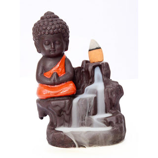 Buddha Gift  Backflow Smoke Fountain Ceramic Blessing Incense Burner Decoration
