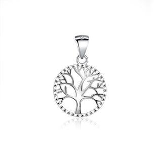 Buddha Gift The Tree of Life 925 Sterling Silver Creation Necklace Pendant