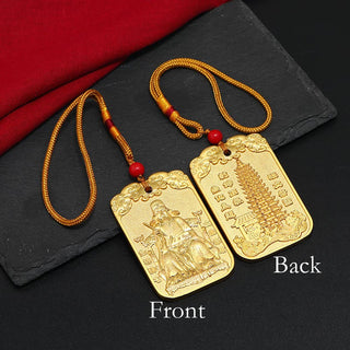 Buddha Gift Feng Shui Auspicious Star Wenchang Pen Pagoda Koi Fish Car Hanging Decoration