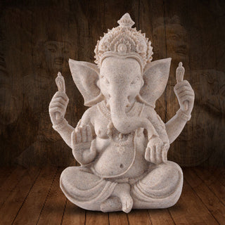 Buddha Gift Ganesh Ganpati Elephant Statue Wealth Blessing Home Decoration