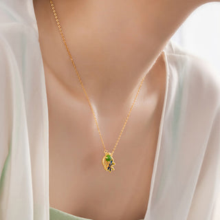Buddha Gift 925 Sterling Silver Four Leaf Clover Flower Hetian Cyan Jade Pearl Healing Necklace Pendant Bracelet Earrings Set