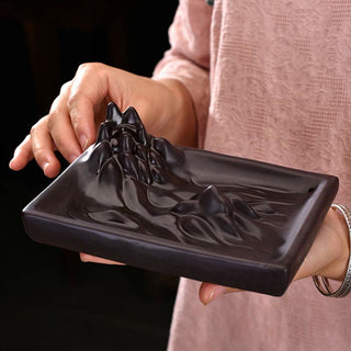 Buddha Gift Mountains Flowing Water Ceramic Blessing Backflow Incense Burner