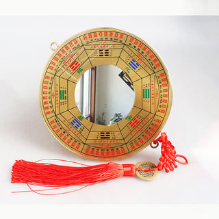 Buddha Gift Feng Shui Bagua Map Copper Coin Chinese Knotting Balance Energy Map