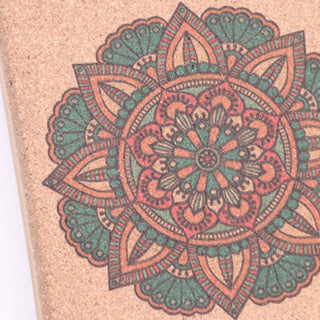 Buddha Gift Tibetan Mandala Mindful Yoga Cork Block