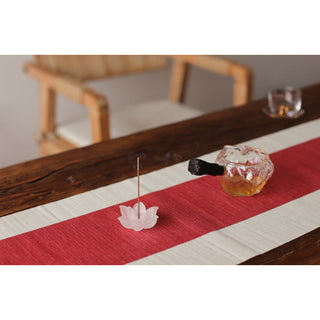 Buddha Gift Mini Lotus Liuli Crystal Healing Meditation Stick Incense Burner