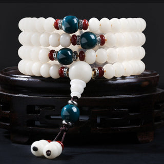Buddha Gift Bodhi Seed Bead Lotus Blessing Charm Bracelet