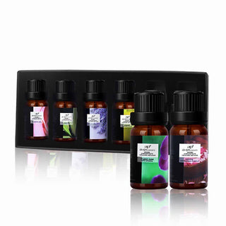 Buddha Gift 6Pcs Lavender Orange Jasmine Lemongrass Soothing Aromatherapy Healing Essential Oils Set