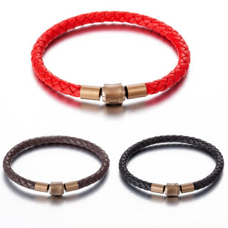 Buddha Gift Vintage Leather Rope Luck Braid String Bracelet