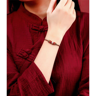 Buddha Gift Handmade Dunhuang Color Luck Braid String Bracelet