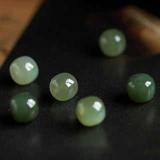 Buddha Gift Natural Cinnabar Chinese Zodiac Hetian Jade Fu Character Luck Rope Bracelet