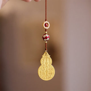 Buddha Gift Wu Lou Gourd Fu Character Tai Sui Amulet Fortune Phone Hanging Decoration Key Chain