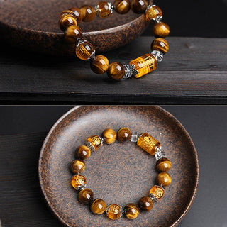 Buddha Gift Tiger Eye Bead Fortune Prosperity Bracelet