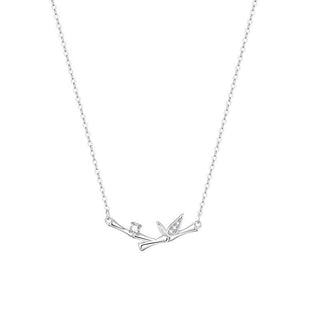 Buddha Gift Bamboo Leaf Design Copper Zircon Wealth Necklace Pendant