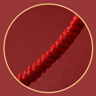 Buddha Gift Handmade Lotus Cinnabar Peace Buckle Blessing Braid Bracelet