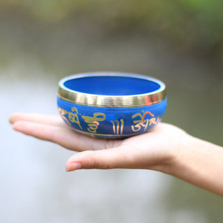 Buddha Gift Tibetan Sound Bowl Handcrafted for Relaxation Meditation Prayer Singing Bowl Set