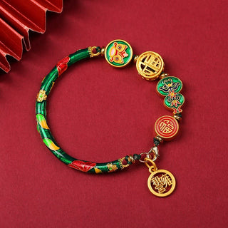 Buddha Gift Tibetan Gourd Fortune Happiness Lion Wealth Luck Bracelet
