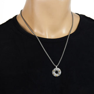 Buddha Gift Tibetan Om Mani Padme Hum Peace Buckle Creativity Necklace Pendant