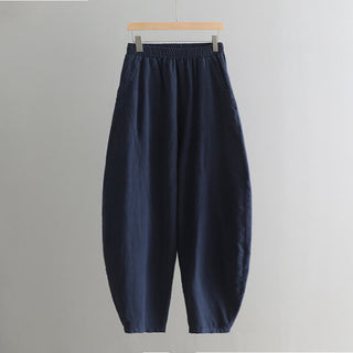 Buddha Gift Solid Color Loose Yoga Harem Pants With Pockets