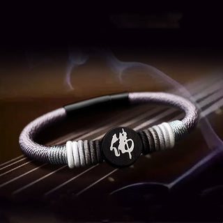 Buddha Gift Buddha Character Ebony Handcrafted Rope Bracelet